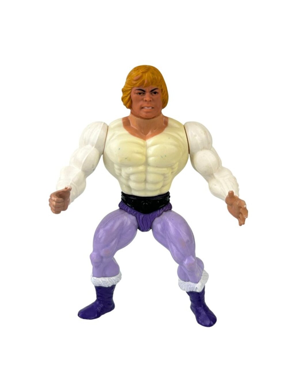 MOTU He-Man Masters Universe Action Figure VTG Mattel 1981 Prince Adam Purple